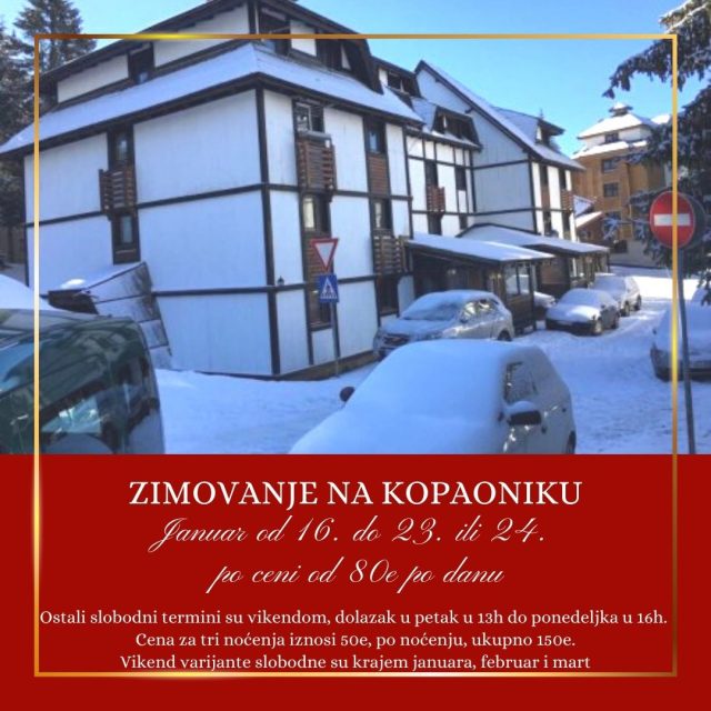 ZIMOVANJE NA KOPAONIKU ZIMOVANJE NA KOPAONIKU
